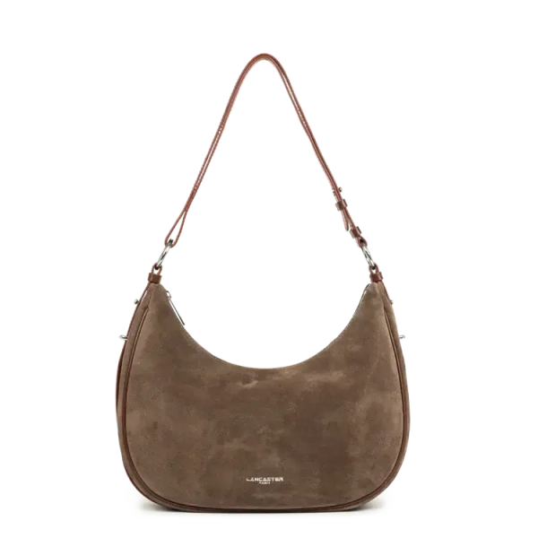 grand sac besace cuir velours