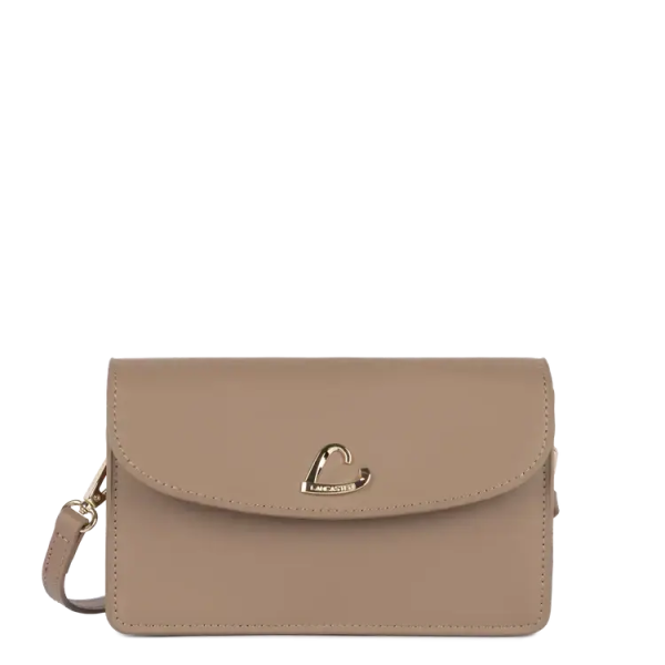 petite pochette cuir pleine fleur