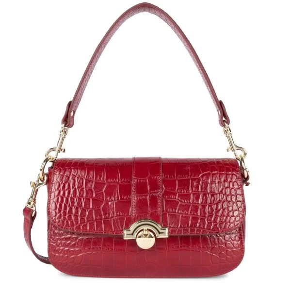 Sac Baguette Lancaster Exotic Croco
