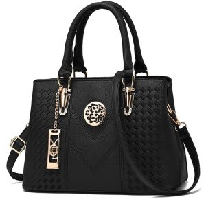 grand sac bandoulière avec détails dorés