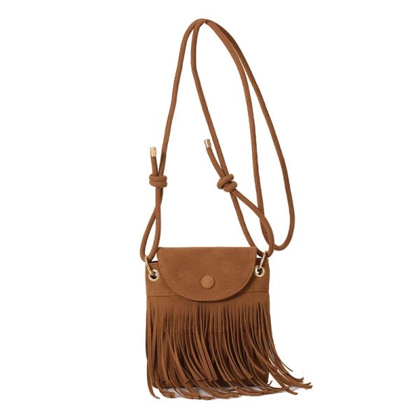 Petit sac bandoulière avec franges