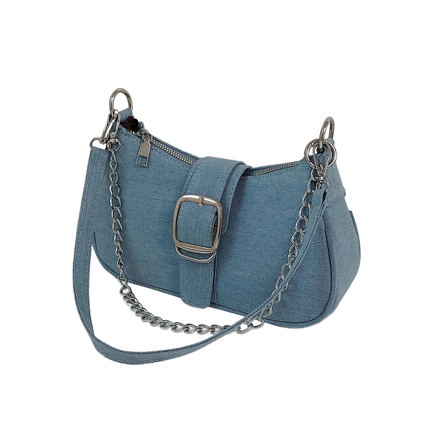 petit sac à main à chaine en jean