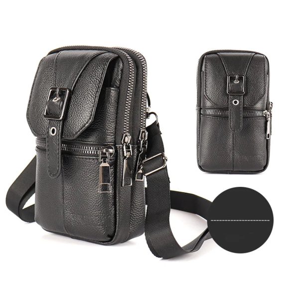 pochette bandoulière en cuir homme
