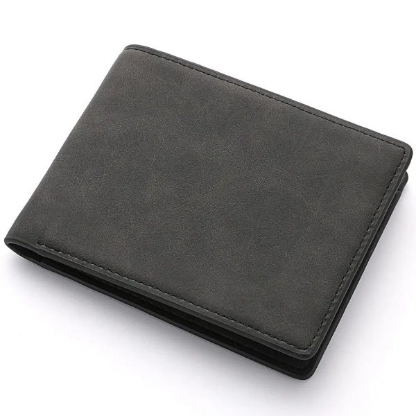 portefeuille homme simili cuir noir