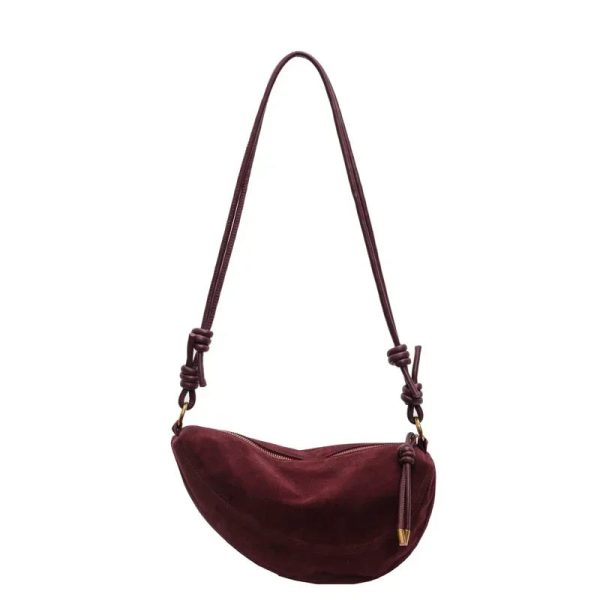 sac bandoulière daim synthétique
