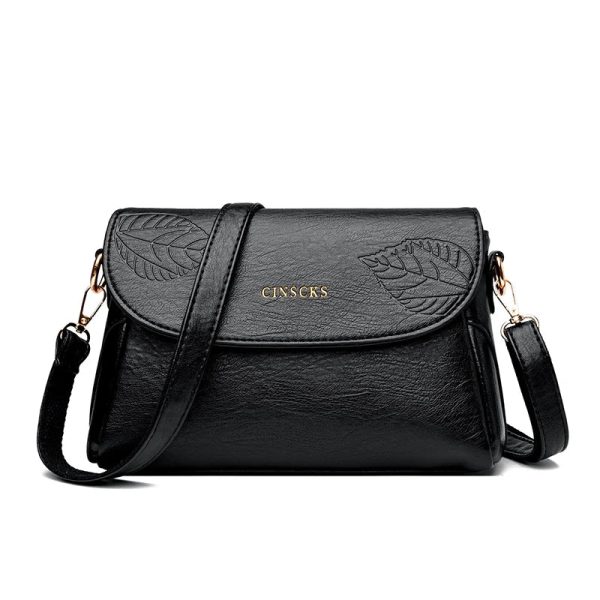 sac bandoulière femme motif feuille