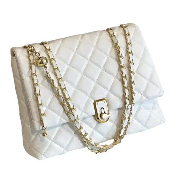 Sac bandoulière matelassé femme noir