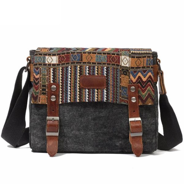 sac bandoulière tissu ethnique