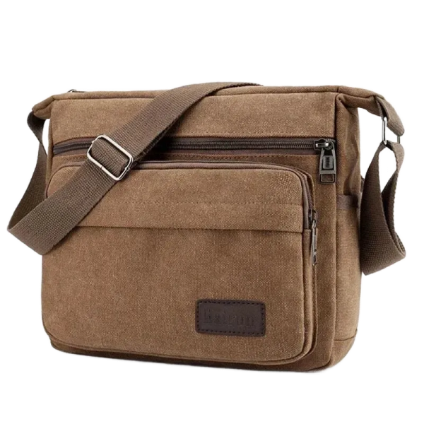 sac bandoulière en toile unisexe