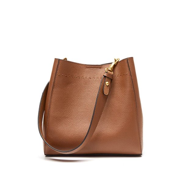 sac seau cuir de vachette