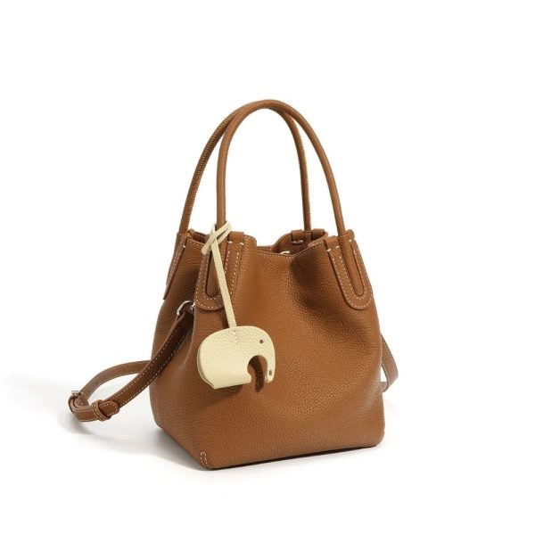 sac seau cuir véritable
