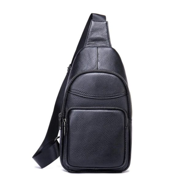 sacoche bandoulière homme cuir noir