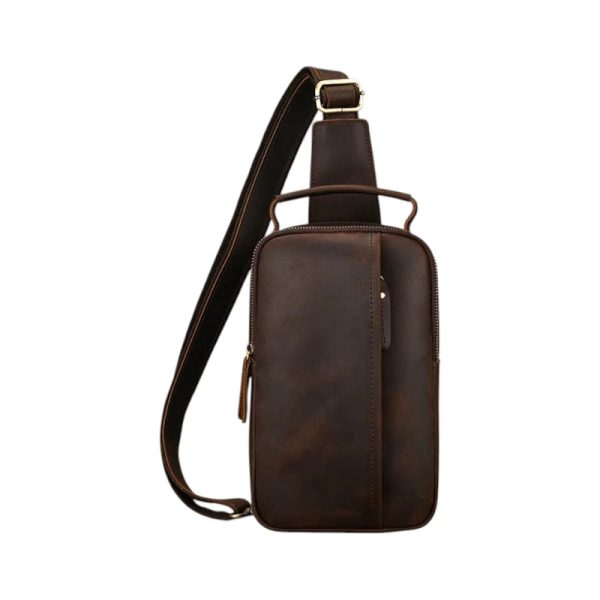 sacoche pour homme en cuir véritable