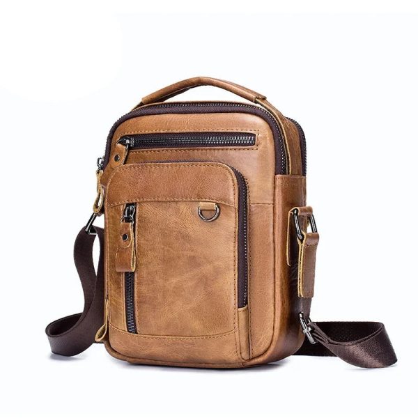 sacoche pratique en simili cuir homme