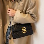 élégant sac bandouliere chaîne doré