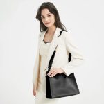 sac à bandoulière en cuir noir
