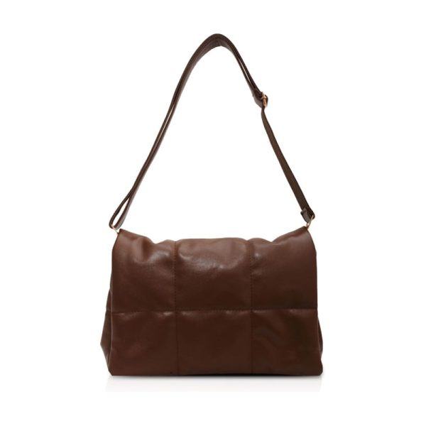 sacs bandoulieres besace rabat marron