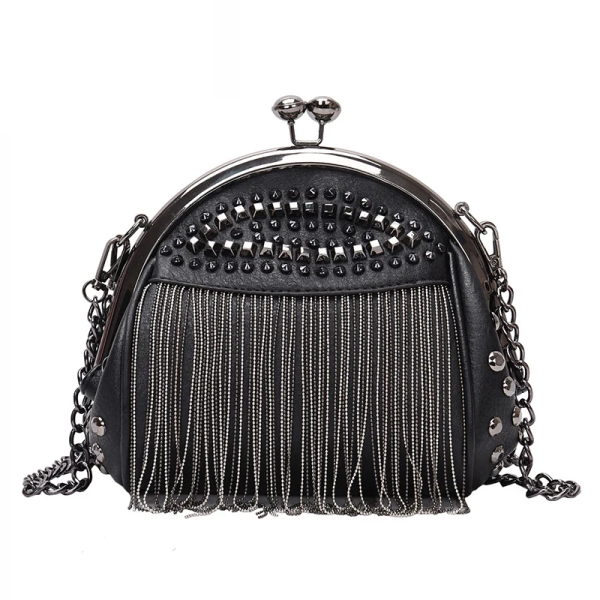 sacs bandoulieres chaîne noir