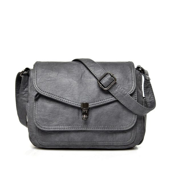 sac bandoulière gris