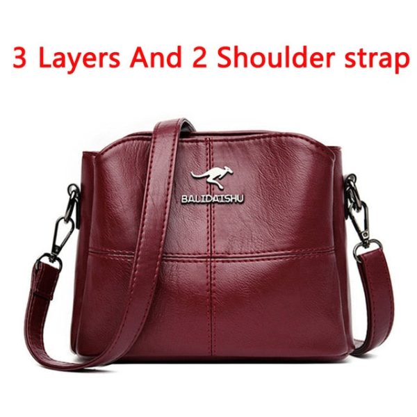 Sac Besace Cuir Souple Noir Femme