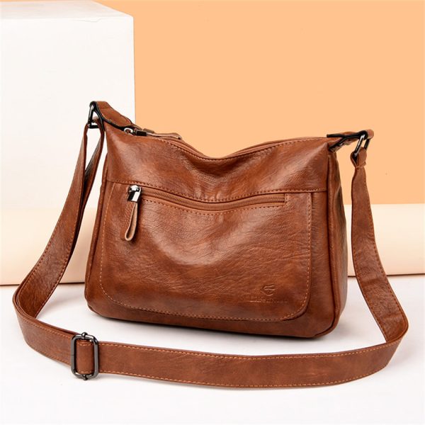 Sac Bandoulière Cuir Camel