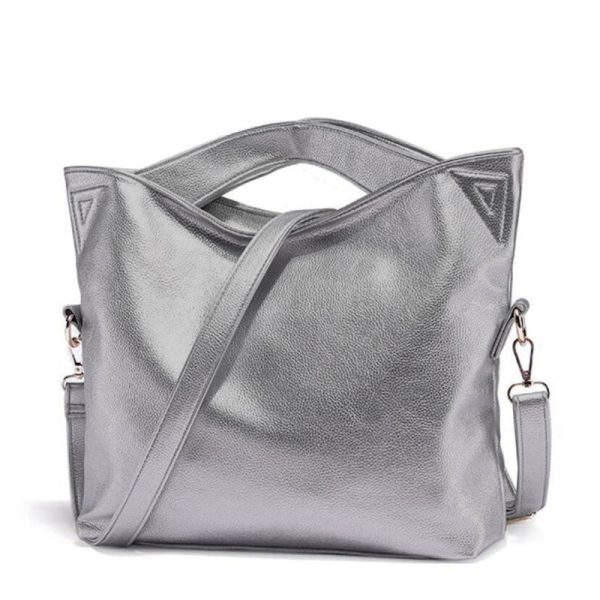 sac à bandoulière argenté