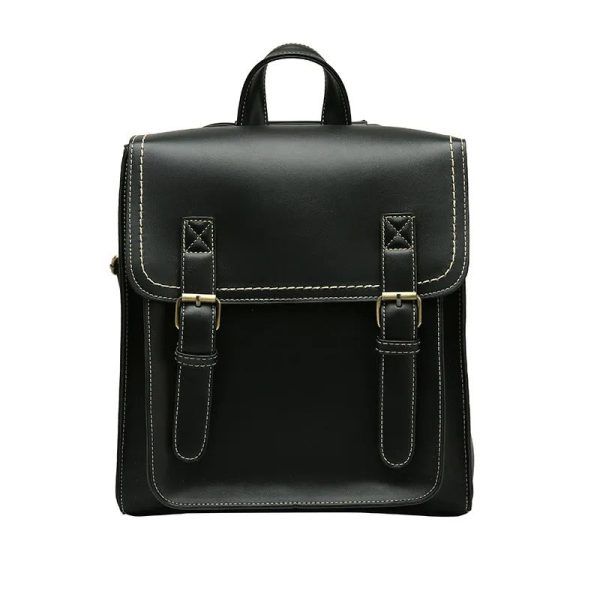 Petit sac à main cartable en marron