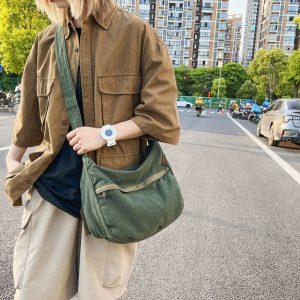 sac besace toile femme