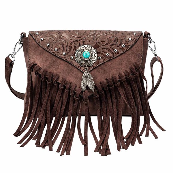 sac bandoulière frange