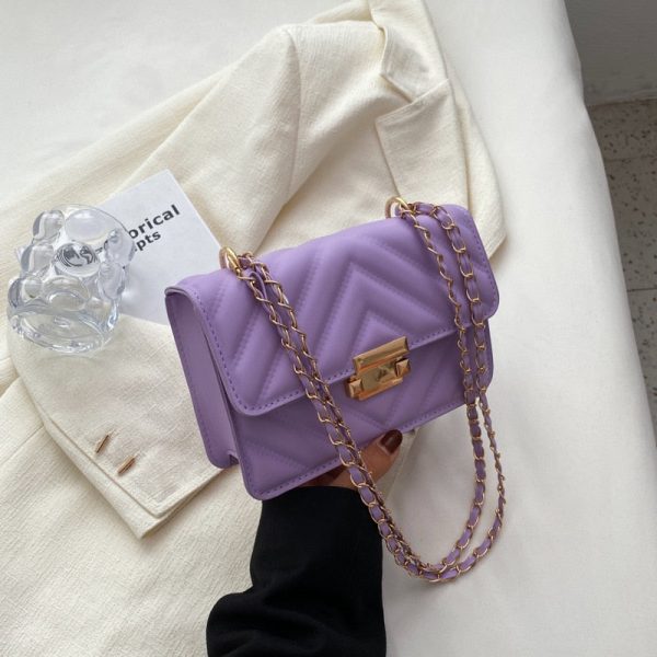 sac bandoulière violet