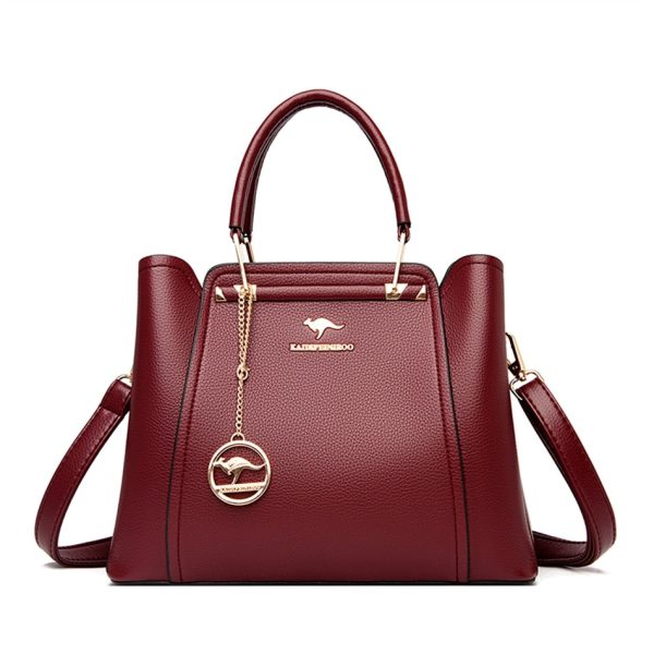 sac à bandoulière bordeaux élégant