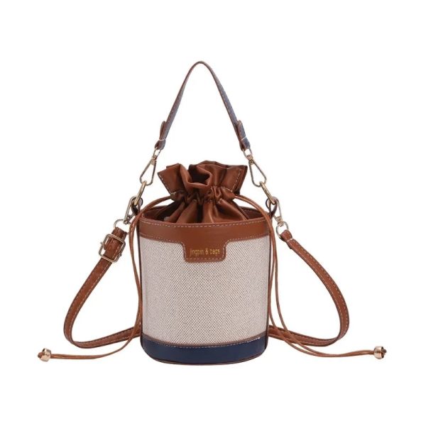 sac bandoulière seau beige clair