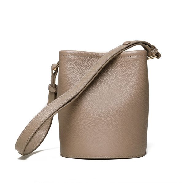 Sac à Bandoulière Seau en cuir