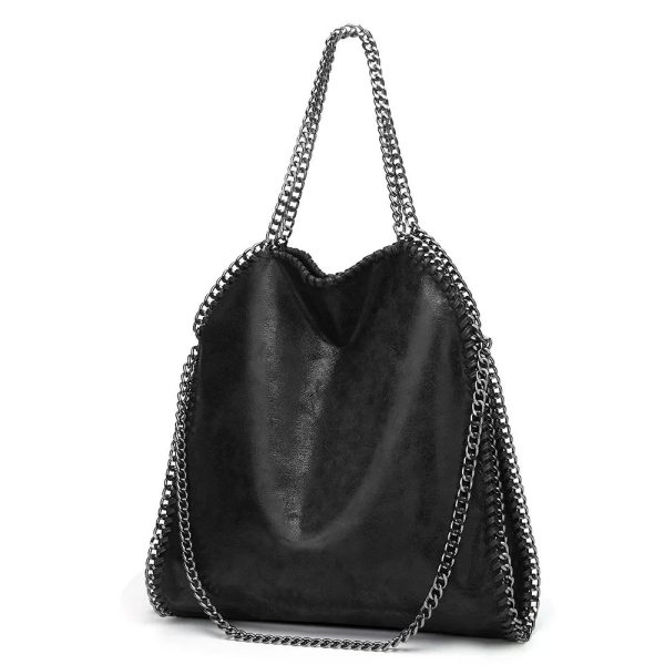 sac bandoulière chaîne noir