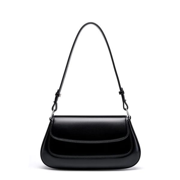 sacs bandoulieres cuir noir rigide