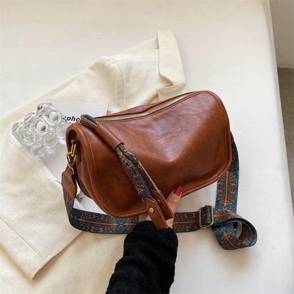 sac besace marron