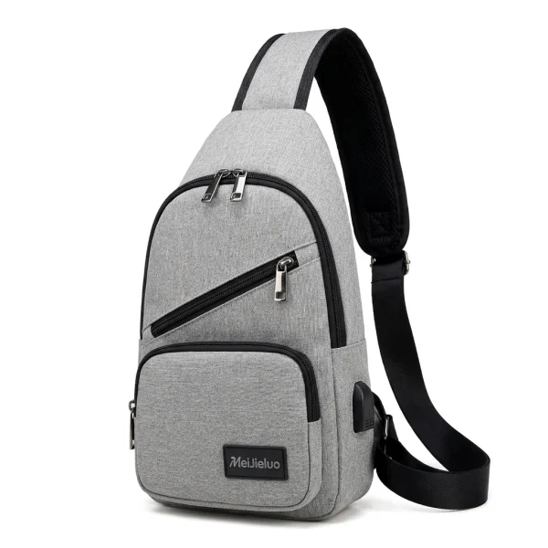 sac pochette homme sport toile