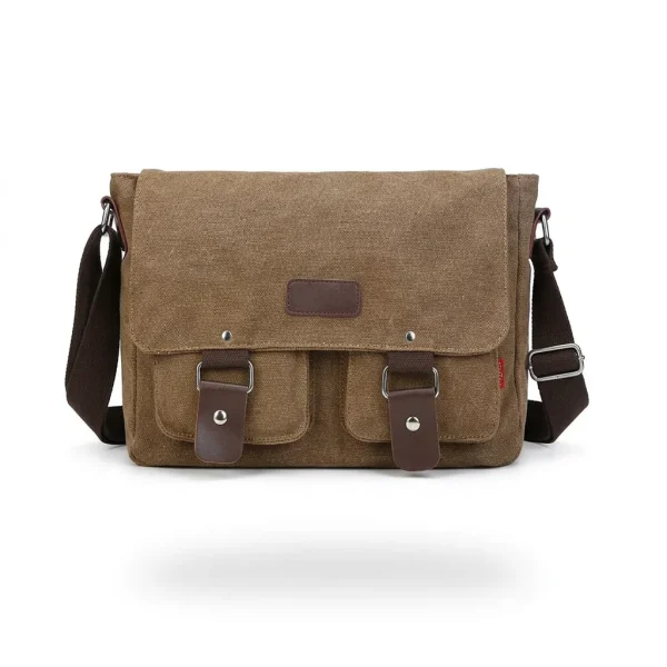 sac pochette toile jute vintage