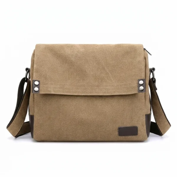 sac pochette toile multipoches