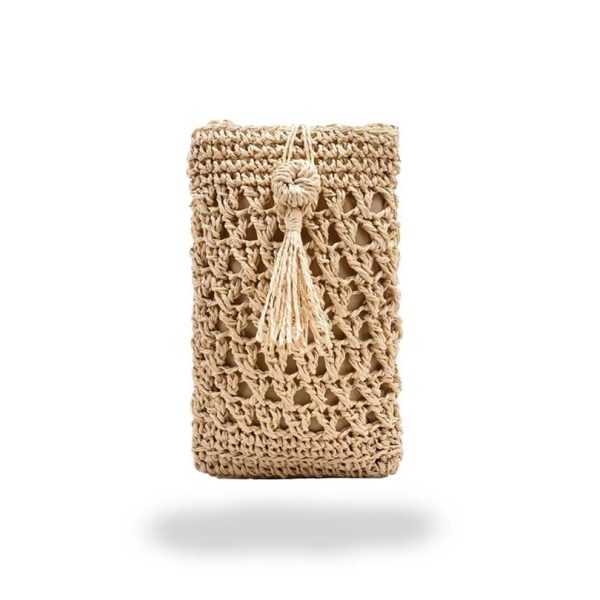 pochette en osier élégante