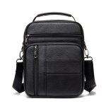 sac bandouliere homme cuir noir